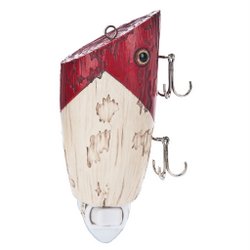 giant fishing lure wall decor