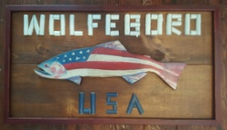 Custom Twig Fish Sign